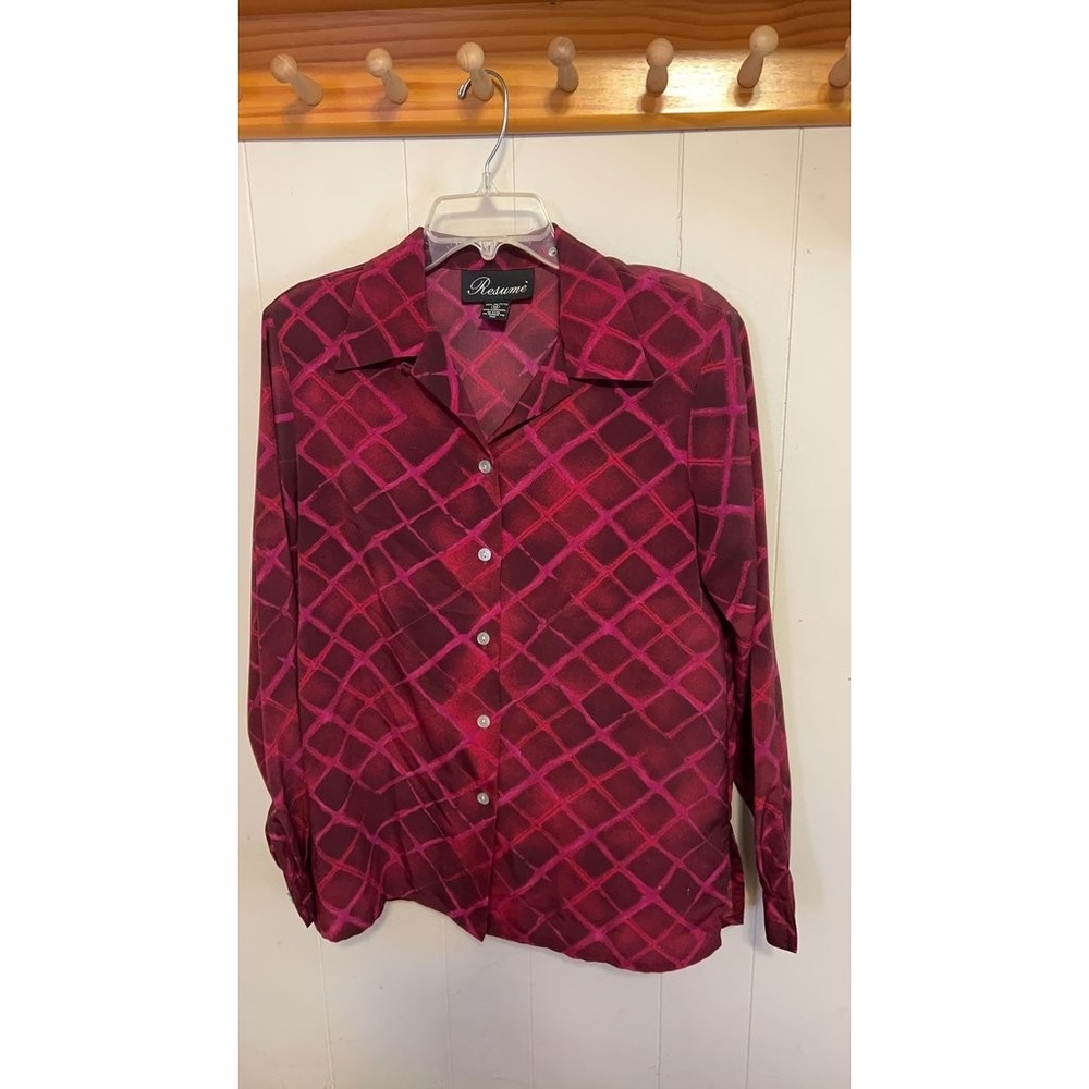 Resumé Women's Geometric Pattern Long Sleeve Shirt